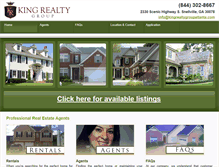 Tablet Screenshot of kingrealtygroupatlanta.com